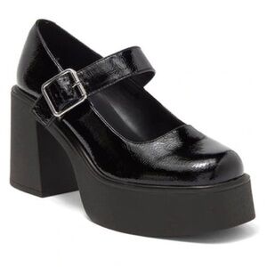 STEVE MADDEN Makena Mary Jane Pump In Black Patent